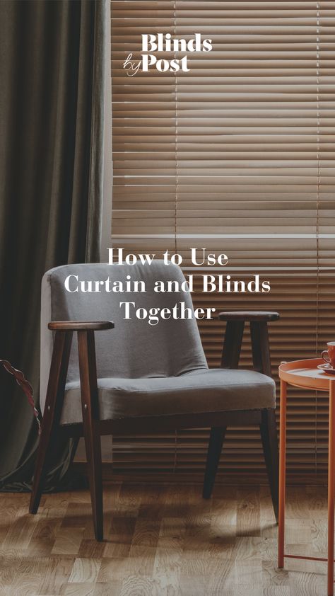 Having the utmost control of your window dressing, and deciding on the how and when of your space, is such an important factor when designing your dream house. Light is often the most influential interior design aspect, and layering curtains and blinds together will add depth, character and personality to your home, whilst also giving you the control you desire. We’ve put together this handy guide of the do’s and don'ts when it comes to styling curtains and blinds together. Curtains Two Windows Close Together, Blind And Curtain Combination, Blinds Vs Curtains Living Rooms, Blind And Curtains Together, Wooden Blinds With Curtains, Wood Blinds With Curtains, Curtain And Blinds Together, Blinds And Curtains Together Living Room, Styling Curtains