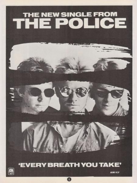 Every Breath You Take The Police, Every Breath You Take, The Police Poster, Ideas Habitacion, Retro Band, Rock Band Posters, Punk Poster, Black And White Photo Wall, Music Poster Design