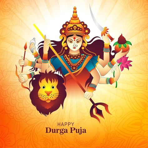 Navratri Greetings, Durga Ashtami, Happy Navratri Wishes, Happy Durga Puja, Chaitra Navratri, Navratri Wishes, Physical Training, Goddess Durga, Happy Navratri