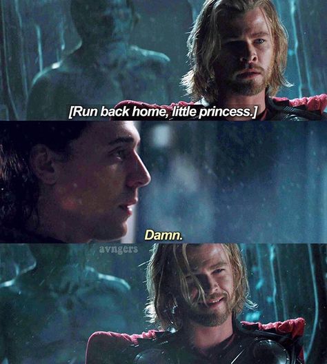 "Run back home, little princess." "Damn." || Laufey, Thor, Loki || Thor Loki Whispers, Infinity Saga, Movie Moments, Wakanda Forever, Dc Memes, Avengers Memes, Loki Marvel, Loki Thor, Marvel Stuff