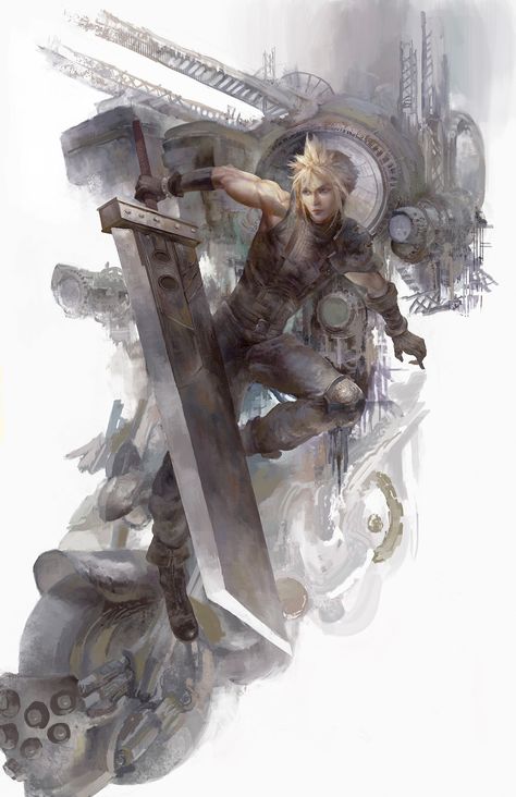 Christian Angel, Final Fantasy Vii Cloud, Smash Ultimate, Yoshitaka Amano, Final Fantasy Cloud, Dumping Ground, Final Fantasy Collection, Final Fantasy Artwork, Fantasy Stuff