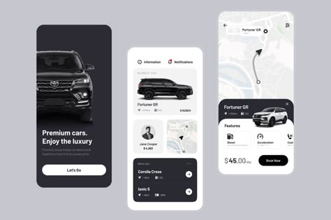 Car Rental Figma Mobile App Template free - Free Figma Template Car Ui Design, Car App Design, Car Sharing App, Energy App, Login Page Design, Mobile Login, Parking App, Car Rental App, Car App