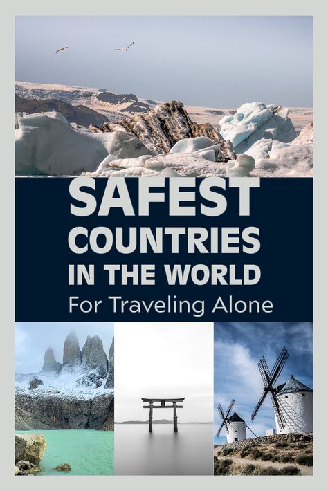 Safest countries to travel for women traveling alone, tips for staying safe, and trip planning advice. Safest Countries To Travel For Women, Countries To Travel, Cheap Countries To Travel, Safest Places To Travel, Plan A Vacation, Women Traveling, Traveling Alone, Countries In The World, Countries To Visit