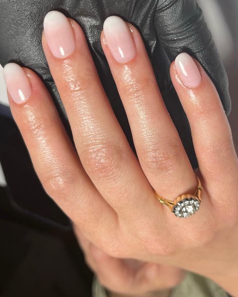 French Ombré Nail-Design Ideas I'm Taking to My Next Mani Appointment | Who What Wear UK Blended French Tip Nails, French Ombré Nails, Ombre French Nails, Wedding Day Nails, Engagement Nails, Bridesmaids Nails, New Nail Trends, Wedding Nails French, Ombré Nails