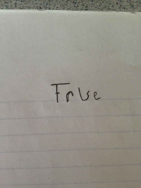 And this visionary who has found a foolproof response to any "true or false" question. | 23 Kids Who Are Way Too Smart For School True Or False Questions, Funny Test, True Or False, True False, Totally Me, Cool Stuff, Bones Funny, Funny Photos, I Laughed