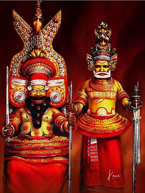 Muthappan Theyyam Painting, Muthappan Drawing, Muthappan Theyyam, Muthappan Wallpaper Hd, Kathakali Face, Gold And Black Wallpaper, Lotus Wallpaper, God Pic, Dance Of India