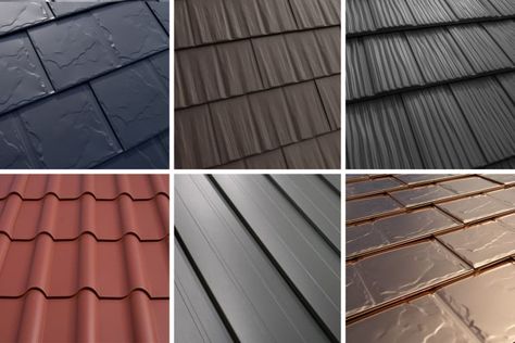 Aluminum Roofing by Interlock® Metal Roofing Systems Aluminum Shingles, Shingles Roofing, Metal Shingle Roof, Metal Roofing Systems, Metal Roof Installation, Metal Shingles, Types Of Roofing Materials, Shingle Roof, Solar Roof Tiles