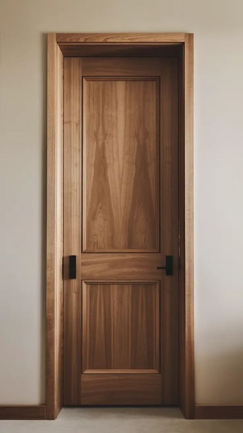 Best 10 Mordern Designs For Interior Wooden Doors Wooden Doors Colors, Wood Stained Doors Interior, Interior Doors Mid Century Modern, Wood Door Frame Ideas, Natural Wood Doors With White Trim, Knotty Alder Trim And Doors, Maple Interior Doors, Midcentury Interior Doors, Door Frame Design Wooden