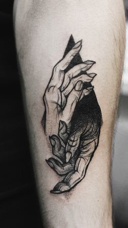 Shadow Self Tattoo, Black And Gray Ink Tattoo, Grey Ink Tattoos, Gotik Tattoo, Tatoo 3d, Light Tattoo, Retro Tattoos, Dark Tattoo, Grey Tattoo