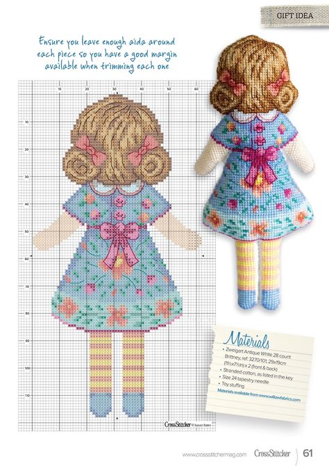 Cross Stitch Uk, French Cross Stitch, Unique Cross Stitch, Stitch Doll, Cross Stitch Tutorial, Cross Stitch House, Tiny Cross Stitch, Cross Stitch Magazines, Cross Stitch For Kids