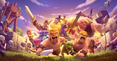 111.5 k mentions J’aime, 2,487 commentaires - Clash of Clans (@clashofclans) sur Instagram : "Charging full speed ahead towards the Update! 😎🔥 #clashofclans #newloadingscreen #coc #clash…" Clash Of Clans Troops, Clas Of Clan, Archer Queen, Barbarian King, Games Journey, Best Army, Money Strategy, Strategy Games, Clash Of Clans