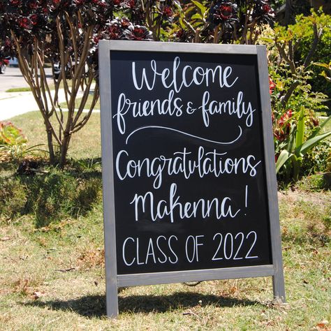 Graduation Welcome Sign Chalkboard, Grad Party Welcome Sign Chalkboard, Congratulations Chalkboard Sign, Grad Chalkboard Signs, Graduation Party Chalkboard Signs, Graduation Chalkboard Sign, Welcome Sign Easel, Welcome Chalkboard Sign, Welcome Sign Chalkboard