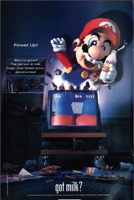 Mario got milk? Got Milk Ads, Milk Ads, Retro Games Poster, Video Game Print, Got Milk, Retro Gaming Art, Video Game Posters, Super Mario Art, Mario Art