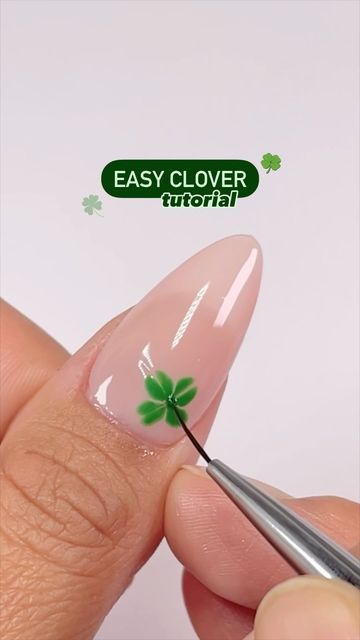 Clover Nail Art, Picnic For 2, Dnd Gel Polish, Art For Beginners, Nail Art For Beginners, Liner Brush, Instagram Nails, Saint Patrick, Easy Nail Art