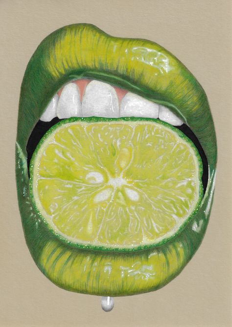 Lime Lips Drawing, Lime Lips, Lips Drawing, Blue Screen, Lips, Drawings, Photography