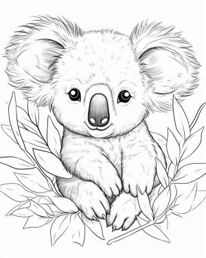 Koala Tattoo Ideas, Koala Bear Drawing, Koala Cartoon, Koala Tattoo, Manga Coloring Pages, Koala Drawing, Pop Manga, Dog Coloring Book, Manga Coloring Book