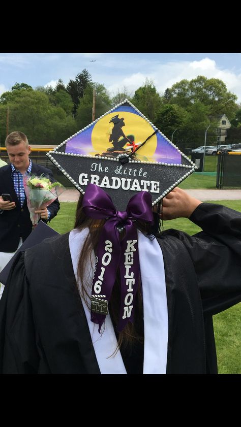 My CURRY COLLEGE 2016 Grad Cap. Keltons was the original best little mermaid grad cap Outfit Ideas Graduation, Disney Graduation Cap, Creative Graduation Caps, Graduation Outfit Ideas, Disney Graduation, College Grad Cap Ideas, High School Graduation Cap, College Graduation Cap Decoration, Grad Hat