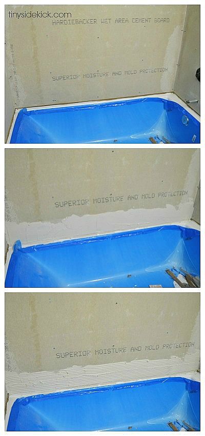 how to tile a tub surround Tub Surround Ideas, Diy Tub, Tile Tub Surround, Bathtub Surround, Bathtub Tile, Bathroom Diy, Revere Pewter, Tub Tile, Tub Surround