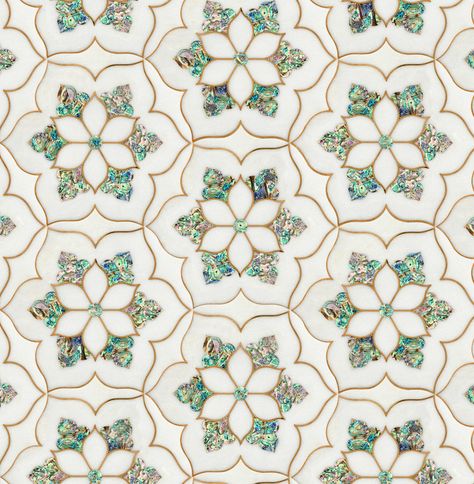 Arazzi Natural Stone Tiles | Carved Stone | Carved Marble | – ORVI Marble Inlay Designs, Wall Tile Texture, Marble Pattern Design, Natural Stone Tiles, Retail Store Interior Design, Marble Carving, Mandala Design Pattern, Moroccan Mosaic, Marble Inlay