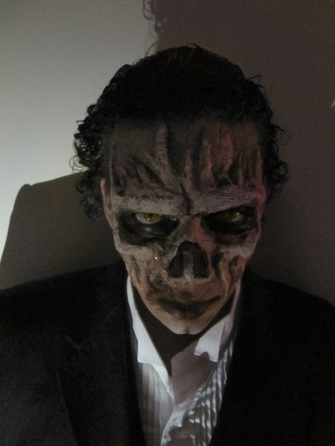 leroux_erik_makeup_for_radio_drama_art_by_sylent_anpu_phantom<<< wow, this is actually really disturbing Phantom Of The Opera Makeup, Opera Makeup, Phantom Of Opera, Monster Makeup, Opera Ghost, Practical Effects, Movie Makeup, Christine Daae, Music Of The Night