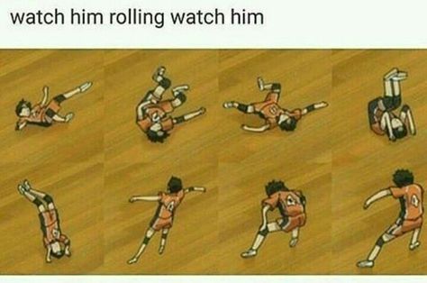 Haikyuu!! | Nishinoya - Rolling Thunder ⚡ Volleyball Memes, Nishinoya Yuu, Rolling Thunder, Haikyuu Kageyama, Haikyuu Karasuno, Volleyball Anime, Haikyuu Funny, Anime Funny Moments, Haikyuu Manga