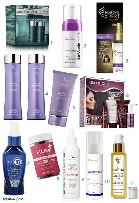 The 11 Best Anti-Aging Hair Products Anti Gray Hair, Aging Hair Care, Overnight Beauty Hacks, Beauty Hacks Eyelashes, Anti Aging Hair, Low Porosity, Anti Aging Face Serum, Hair Oils, Overnight Beauty