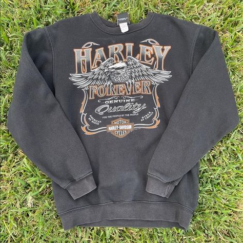 Harley Davidson Mancuso Sweatshirt Womens Harley Davidson Clothes Outfit, Harley Davidson Sweater, Harley Davidson Outfits Woman, Biker Mom, Harley Davidson Sweatshirt, Harley Davidson Hoodie, Man Eater, Harley Davidson Clothing, Biker Outfit