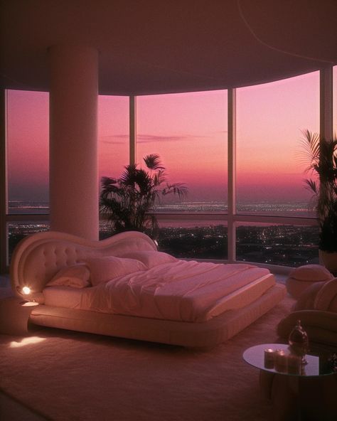 Miami 1982 🩷🌴 • • • • (AI images — MJ 5.2) #80sinterior #1980sinterior #80saesthetic #1980s #80svibes #80snostalgia #80sdecor #80s #vintage #interiordesign #homedecor #luxuryhomes Miami 80s Interior, Miami 80s Aesthetic, 80s Aesthetic Bedroom, 80s Miami Aesthetic, Vegas Penthouse, 1980s Interior Design, 80’s Decor, 1980s Home, 1980s House