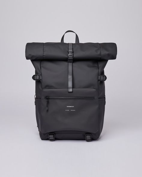 https://www.sandqvist.co.uk//p/ruben-2-black Water Resistant Backpack, Rolltop Backpack, City Lifestyle, Top Backpacks, Backpack Material, Packing Light, Black Queen, Heritage Brands, Levis 501