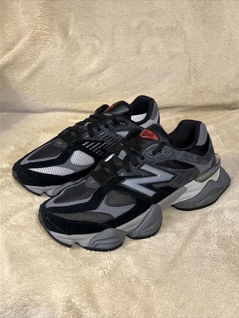 New Balance 9060 Black, Best Trail Running Shoes, Shoe Room, Crocs Boots, New Balance 9060, Pretty Shoes Sneakers, Shoes Outfit Fashion, Shoe Inspo, Aesthetic Shoes