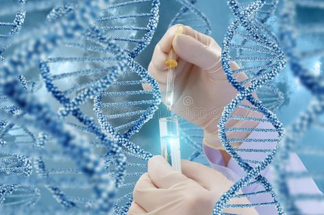 DNA research with a sample. Hand with a test tube on a DNA background , #affiliate, #sample, #research, #DNA, #Hand, #background #ad Microbiology Study, Biology Degree, Dna Test Results, Precision Medicine, Lab Technician, Genetic Engineering, Genetic Disorders, Genetic Testing, Molecular Biology