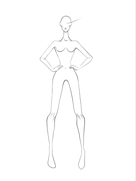 Female, woman fashion template done in procreate Fashion Illustration Template Women Figure Drawing, Fashion Illustration Template Women, Fashion Templates Female, Procreate Templates, Woman Template, Female Croquis, Outline Sample, Fashion Illustration Template, Fashion Sketch Template