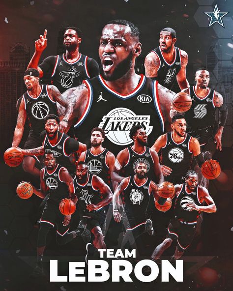 Team LeBron vs Team Giannis / 2019 NBA All-Star Game on Behance Basketball Team Pictures, Mvp Basketball, Lebron James Wallpapers, Nba Artwork, King Lebron James, Nba Wallpaper, Best Nba Players, Lebron James Lakers, King Lebron