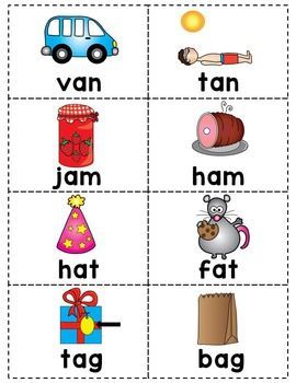 Rhyming Words Pictures, Rhyming Kindergarten, Rhyming Word Game, Rhyming Words Activities, Rhyming Pairs, Alphabet Flash Cards Printable, Rhyming Games, A Words, Phonics Cvc