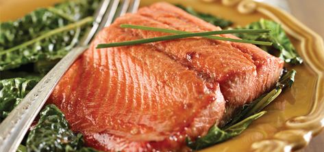 Apple Cider-Glazed Salmon | Adams Fairacre Farms Recipes For Hosting, Kids Dinners, Salmon Fillet Recipes, Apple Cider Recipe, Smoked Salmon Recipes, Low Stomach Acid, Hosting Dinner, Savory Foods, Food Seafood