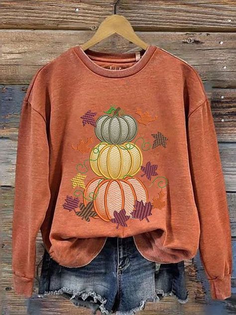 Strostrke Cozy Sweaters Autumn, Loose Long Sleeve, Tunic Sweatshirt, Pumpkin Print, Casual Spring, Cozy Sweatshirts, Halloween Pumpkin, Cozy Sweaters, Hoodie Top