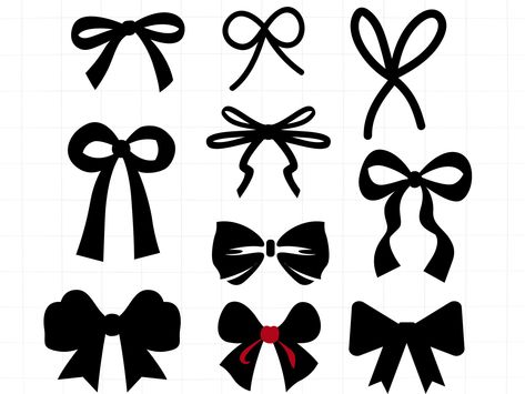 How To Draw A Bow, Bow Tie Drawing, Bow Stencil, Ribbon Silhouette, Bow Outline, Ponytail Drawing, Tie Template, Bow Silhouette, Bow Image