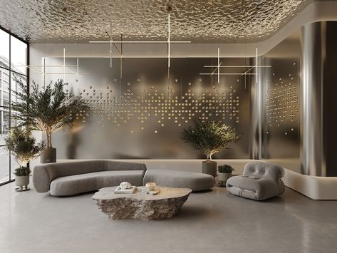 Reception :: Behance Office Lounge Area Design, Commercial Interior Architecture, Office Lounge Area, Reception Area Design, Hotel Design Architecture, Hotel Lobby Design, Lounge Interiors, Interior Architecture Drawing, Lobby Design