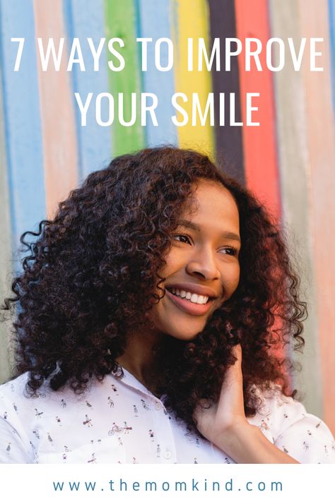 Self-conscious about your smile? Learn how to improve your smile with these 7 easy steps and you'll want to show it off to everyone you meet. #dentalhealth #dental #smile Self Conscious, Work From Home Moms, Dental Health, Easy Step, Health And Wellness, Improve Yourself, Blogger