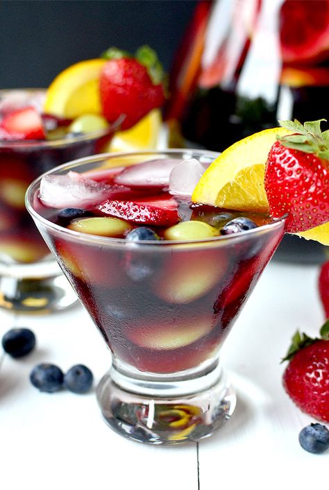 Best-Ever Sangria takes minutes to prepare, and is lightly sweet and perfectly refreshing. | iowagirleats.com #glutenfree Citrus Sangria, National Drink Wine Day, Drink Wine Day, Iowa Girl Eats, Sangria Recipes, Punch Recipes, Delicious Drinks, Alcohol Drinks, 5 O Clock Somewhere