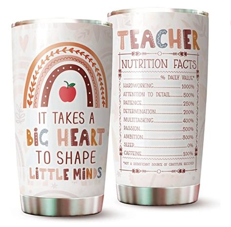 Teacher Gift for women- gifts for teachers appreciation gifts preschool kindergarten teacher gifts It Takes a Big Heart To Shape Little Minds end of school year gifts teacher cups Tumbler 20 Oz Gifts For Teachers Appreciation, Teachers Appreciation Gifts, Kindergarten Teacher Gifts, Teacher Gift Baskets, Teachers Appreciation, Teacher Birthday Gifts, Funny Teacher Gifts, Preschool Gifts, Best Teacher Gifts