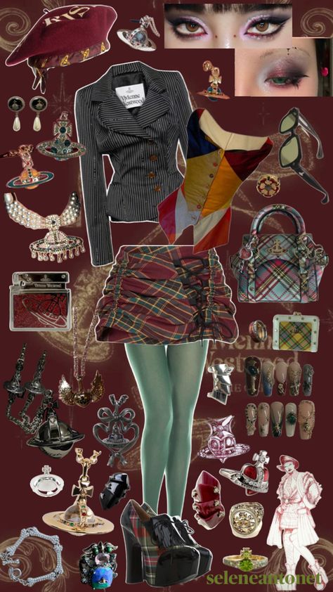 i love Vivienne Westwood and unconventional outfits #VivienneWestwood #outfitideas #seleneantonet #selene #selenecore #punk #punkoutfits #outfitidea #outfitinspo #aesthetic Vivienne Westwood Westwood Outfit, Punk Vivienne Westwood, Vivienne Westwood Outfit, Aesthetic Vivienne Westwood, Vivienne Westwood Aesthetic, Westwood Aesthetic, Vivienne Westwood Punk, Vivienne Westwood Fashion, Creepypasta Oc