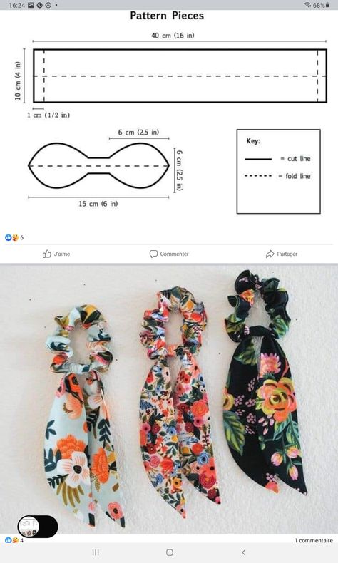 Handmade Scrunchies Diy, Scrunchies Pattern Sewing, Sew Hair Accessories, Crochet Store, Hair Ties Diy, Diy Hair Scrunchies, Homemade Bows, Denim Crafts Diy, Fabric Crafts Diy