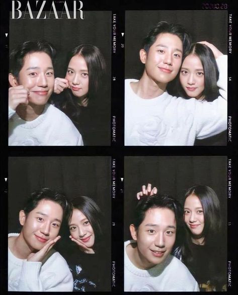 Snowdrop Aesthetic, Photo Booth Poses Couple, Kdrama Photoshoot, Haein Jisoo, Photobox Ideas Pose Couple, Photobox Pose, Comfort Couple, Snow Drop, Korean Couple Photoshoot