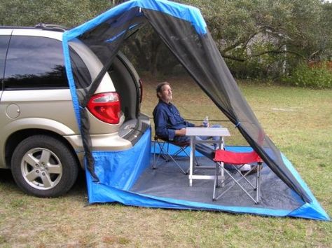 Caravan Vintage, Kangoo Camper, Tailgate Tent, Zelt Camping, Suv Tent, Kombi Motorhome, Auto Camping, Minivan Camping, Camping In The Rain