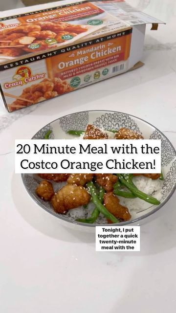 Orange Chicken Air Fryer, Air Fryer Orange Chicken, Chicken Air Fryer, Costco Meals, 20 Minute Recipes, Orange Chicken, Mandarin Orange, Quick Meals, Asian Recipes