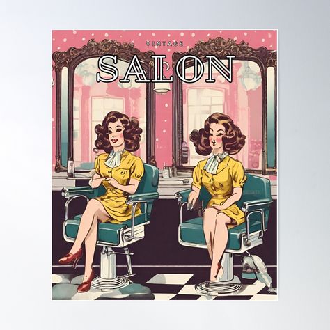 Vintage salon decor