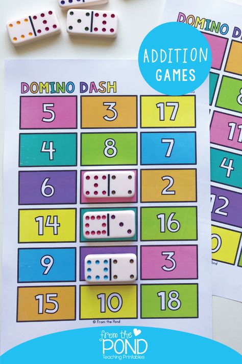 Maths Games Kindergarten, Addition Games For Kids, Addition Games Kindergarten, Math Addition Games, Teaching Addition, Addition Games, Math Intervention, Math Addition, Math Workshop