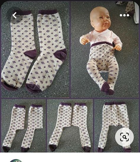 Baby Born Clothes, Baby Doll Clothes Patterns, Pj Bottoms, Doll Clothes Patterns Free, Dolls Clothes Diy, Sewing Doll Clothes, Baby Doll Clothes, Sewing Dolls, Girl Doll Clothes