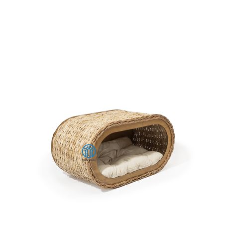 Rattan Dog Bed, Woven Dog Bed, Rattan Basket Dog Bed, Wicker Cat Bed, Cat Rattan Bed, Pet Sofa Bed, Pet Sofa, Water Hyacinth, Dog Pet Beds